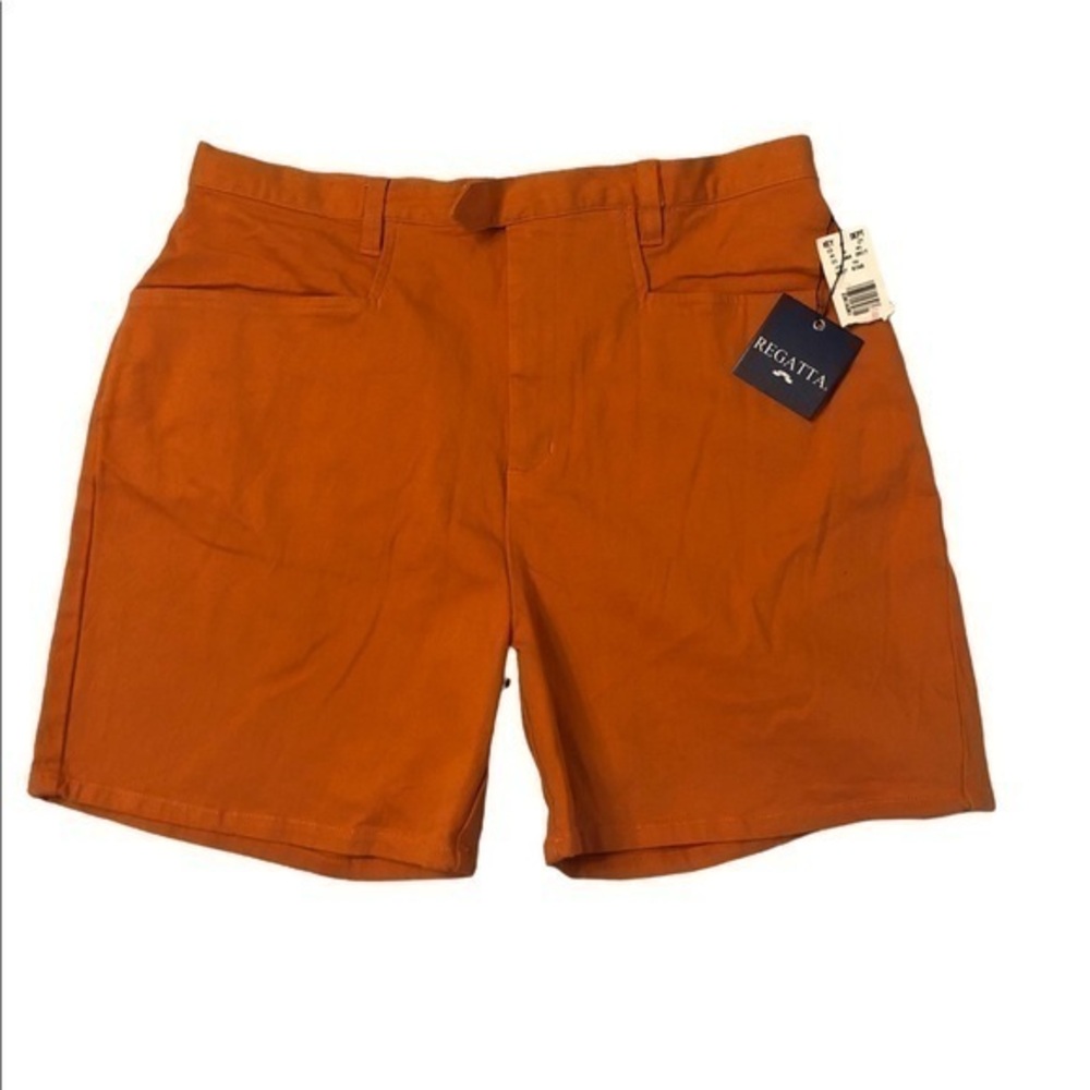 NWT! REGATTA Est 1909 orange cotton shorts with pockets